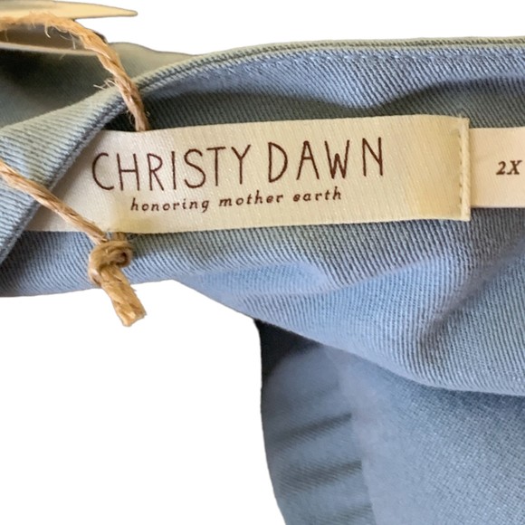 NWT Christy Dawn The Autumn Dress Extended Wrap Dress 2X Plus Washed Blue - Picture 8 of 13